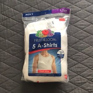 Fruit of the loom tag-less cotton tank / a-shirts